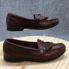 Dockers Shoes Mens 10.5 M Loafers Brown Leather Kiltie Casual Comfort 90-7000