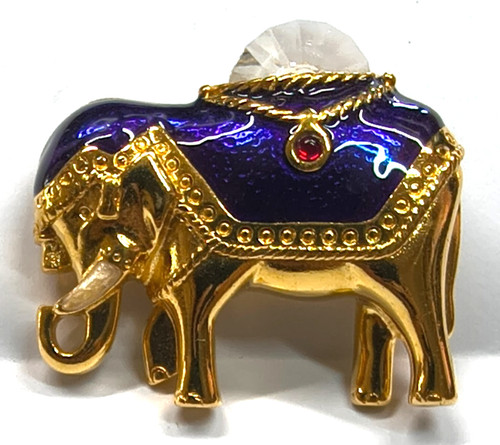 Vintage gold tone enamel - vintage,