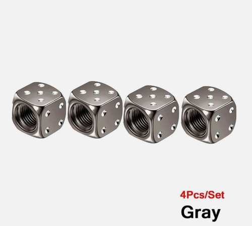 4pc dice tyre valve dust - 4pc,