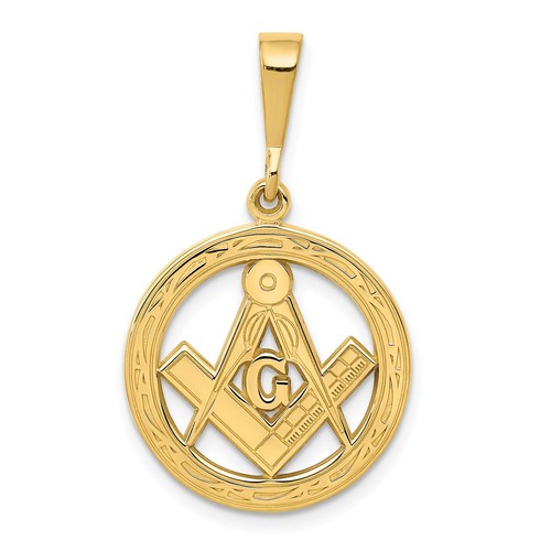 14k yellow gold masonic - 14k,