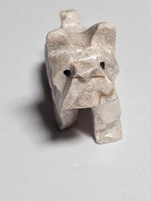 Hand-Carved Stone Bulldog
