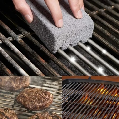 Bbq scraper cleaning stone - bbq,
