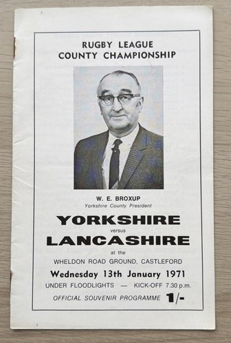 Rugby league programme - rugby,