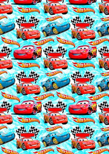 Disney cars birthday wrapping - disney,