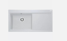 Franke Mythos 1 Bowl White Granite Kitchen Sink & Waste MTG 611 RHD NEW