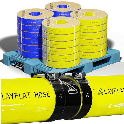 Yellow layflat hose 100 meter - hose,