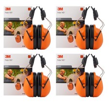 Job Lot of 4x 3M Ear Defender Peltor Orange Helmet Hardhat Mount Clip Pair H31P3