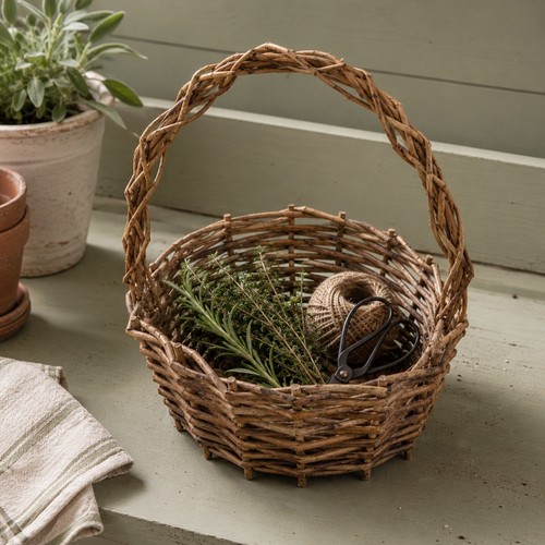 Rustic woven willow branch - woven,