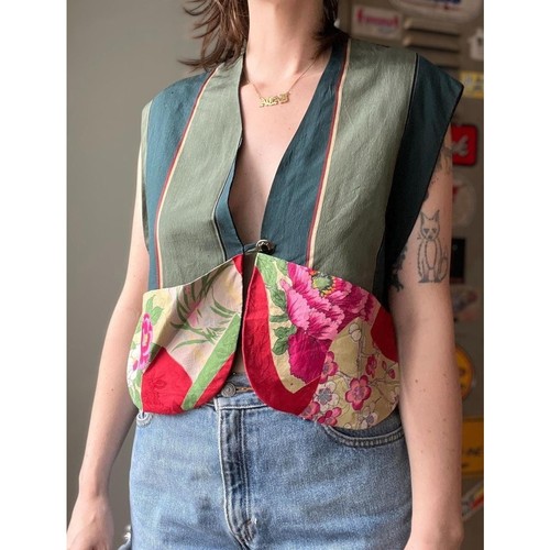 Vintage 90s silk patchwork - vintage,