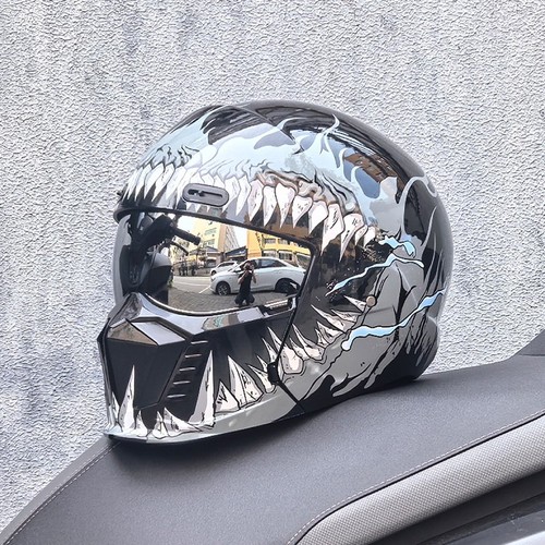 Retro motorcycle helmet abs - motorcycle,