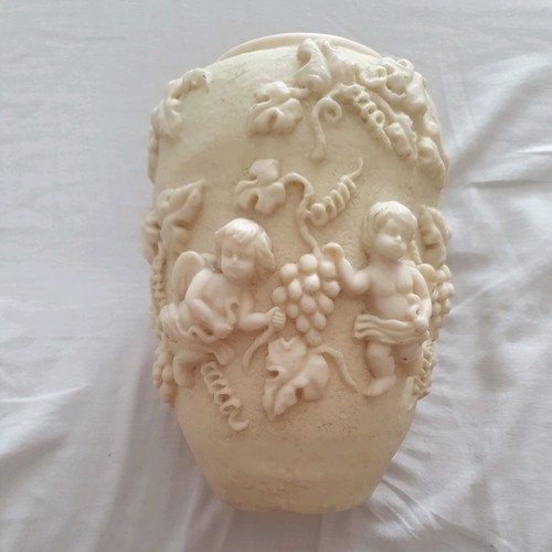 Vintage cupid angels vase - cupid,