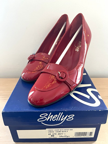 Vintage shellys red patent - vintage,