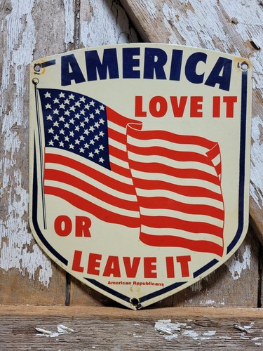 Vintage america porcelain sign - porcelain,