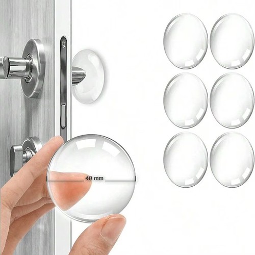 Clear rubber door knob - rubber,