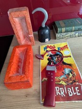 Vintage Jokes Tricks Funny Polystyrene Bricks Pirate Claw Hand and Other Toys