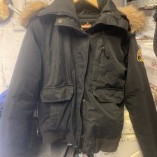 ZAVETTI CANADA Size Medium Women's Black Hooded &  Padded Coat. Pre Loved