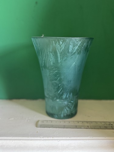 Vintage blue crackle - blue, glass