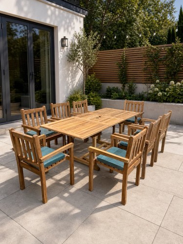 Teak garden furniture - garden,
