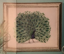 Cross stitch chart peacock - cross,