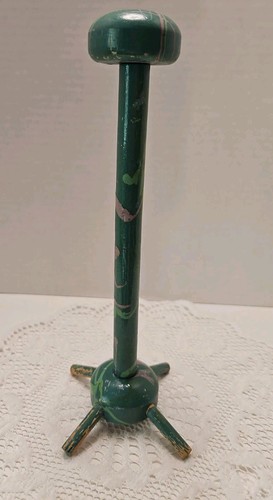 Vintage teal blue - teal, painted
