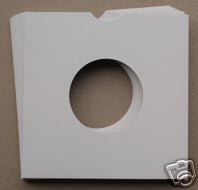 25 x 7" WHITE CARD RECORD