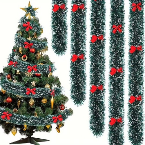 10m tinsel shiny christmas - 10m,