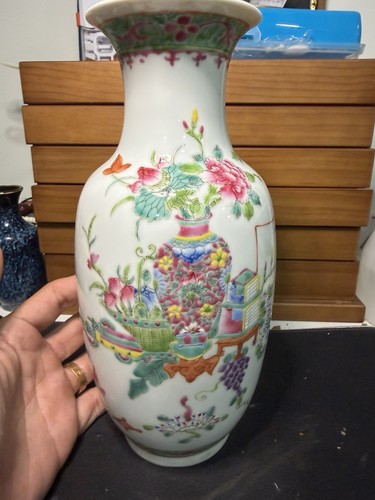 Antique chinese cloisonne - antique, vase