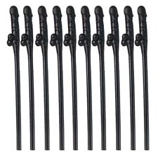 Willy straws in black girly weekend accessories Willy accessories hen party fun