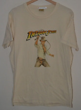 Uniqlo Indiana Jones Cream S/S T-Shirt Mens UK Large