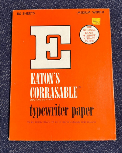 Eaton corrasable typewriter - eaton,