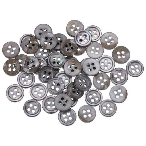 Pcs 9mm grey - natural, shell