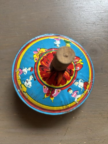 Vintage hanukkah metal dreidel - vintage,