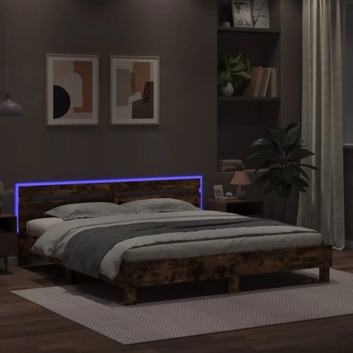 Modern wooden queen - size, 160cm