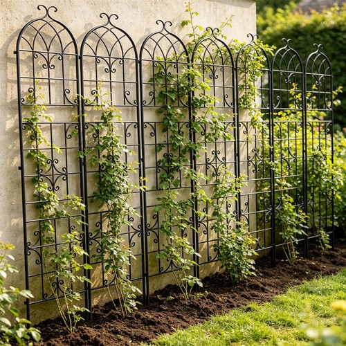 Metal garden trellis black - trellis,