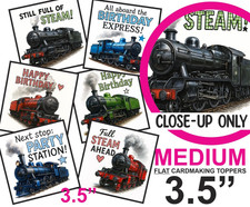 Steam Train Card Toppers