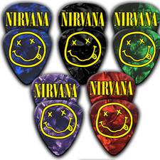 5 x Nirvana logo coloured Kurt