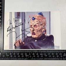 Terry Molloy Actor Dr Who Davros Emperor Dalek Autograph Signed Photo