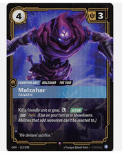 Malzahar Fanatic Foil 113/298 Origins Riftbound League of Legends