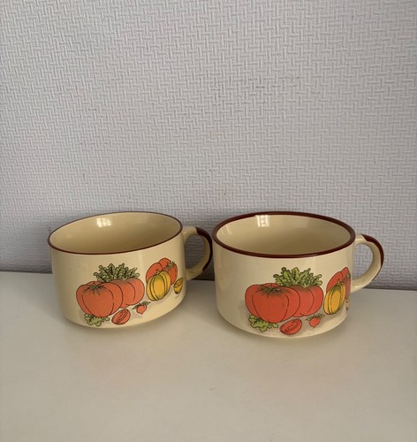 Vintage ceramic soup mugs bowl - ceramic,