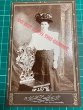 Woman Large Hat Ornate Chair