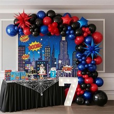 red blue black super spider