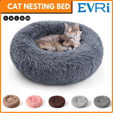 Cat Bed Donut Soft Round Plush