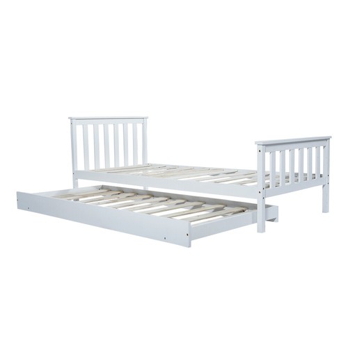 Solid pine wooden bed - 2,