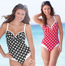 Bravissimo Polka Dot Swimsuit Sizes 30 to 38, Cups DD to K Costume Swimming