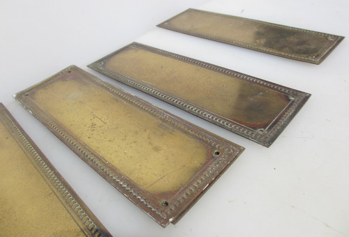 Antique brass finger plate - antique,