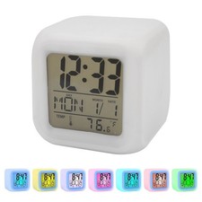 Led digital silent alarm - led,