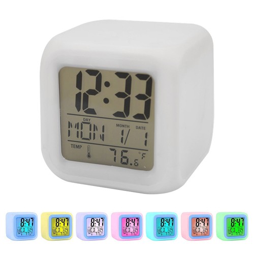 Led digital silent alarm - digital, clock