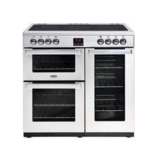 Belling Cookcentre 90cm Ceramic Range Cooker Professional S. Steel 90E