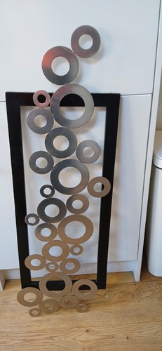 Metal wall art - art, wooden