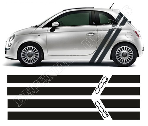 Fiat 500 stripes - fiat,